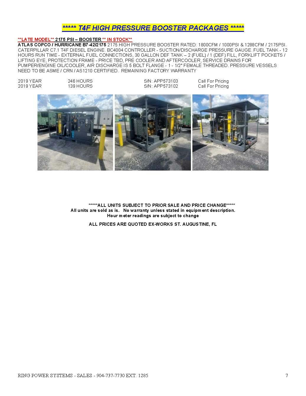 used electric air compressors florida