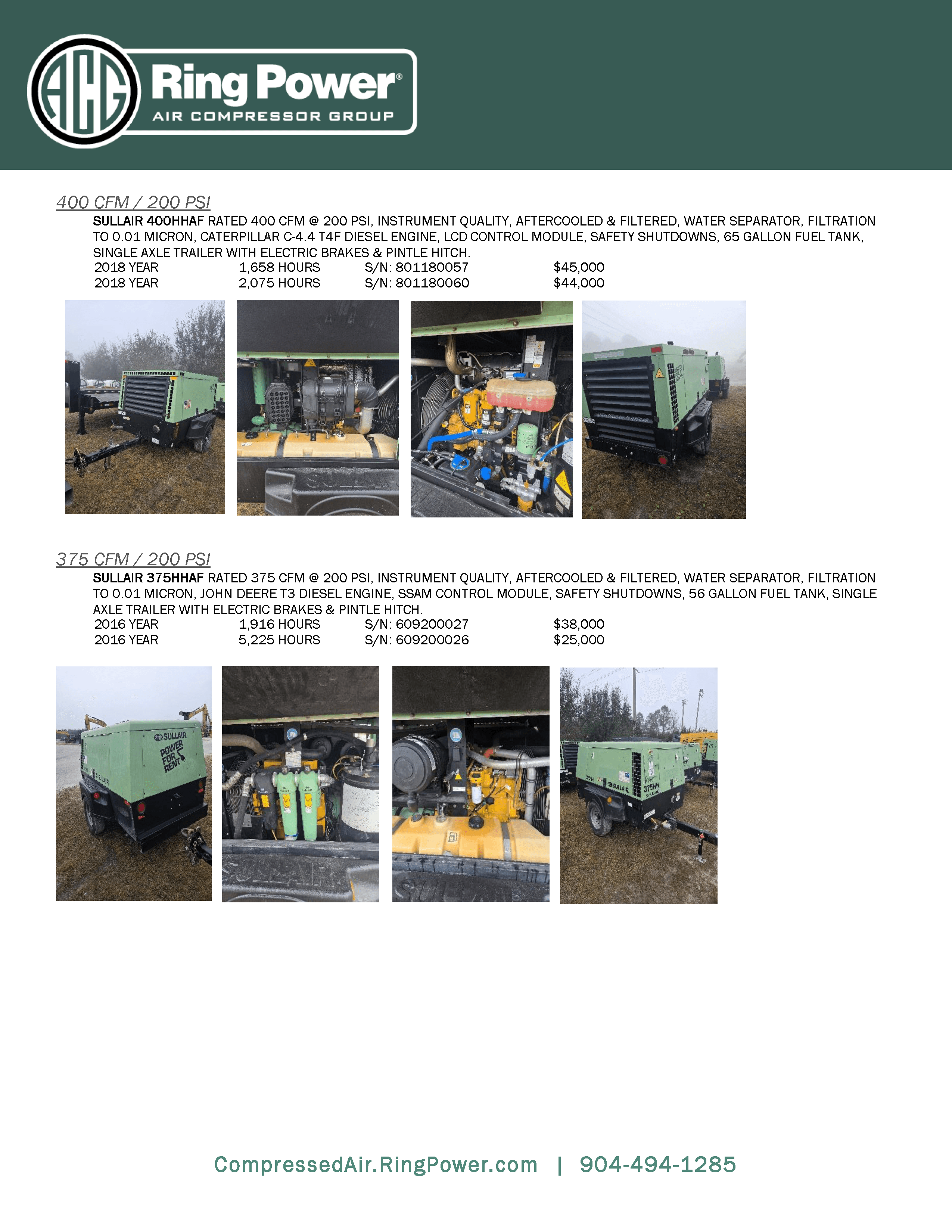 used industrial air compressors florida