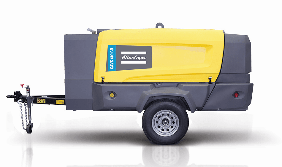atlas copco xavs 400 portable diesel air compressor