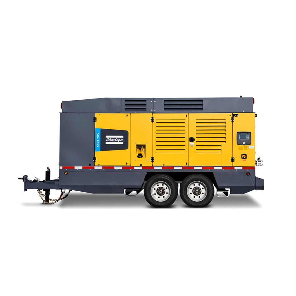 atlas copco xrvs 1000 portable diesel air compressor